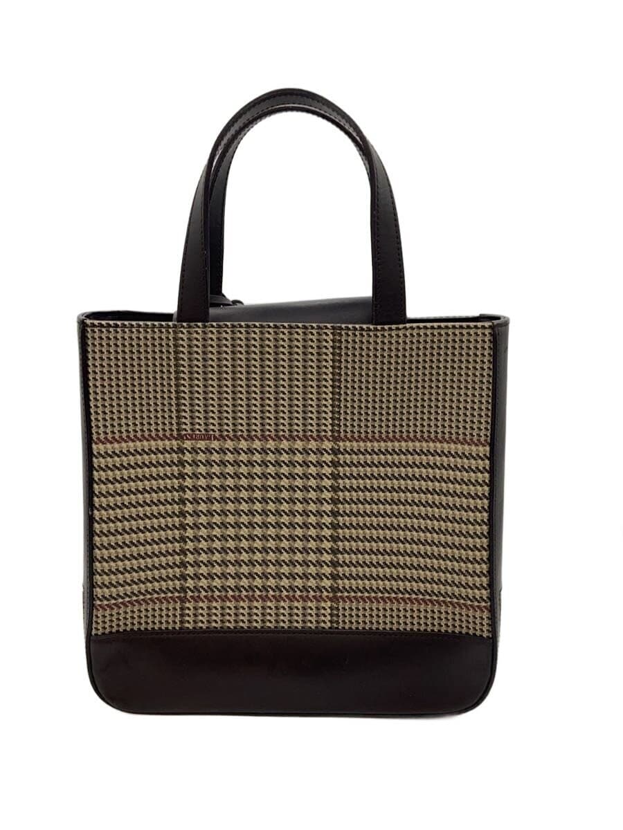 LAUREN RALPH LAUREN Handbag Leather BRW Houndstooth