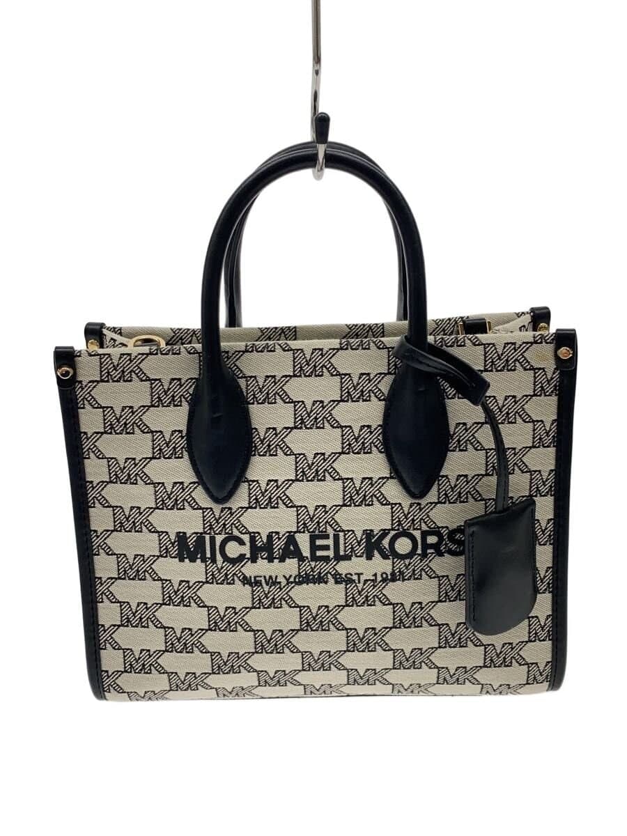 MICHAEL KORS Shoulder Bag Canvas WHT Allover Pattern 35t2g7zc5j