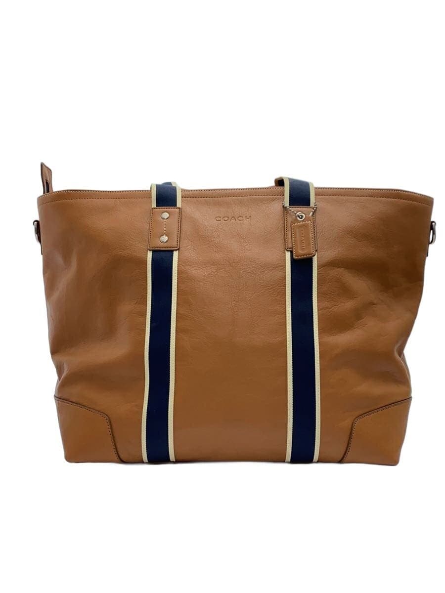 COACH Heritage Weekend Tote Bag 2-Way Brown F71169
