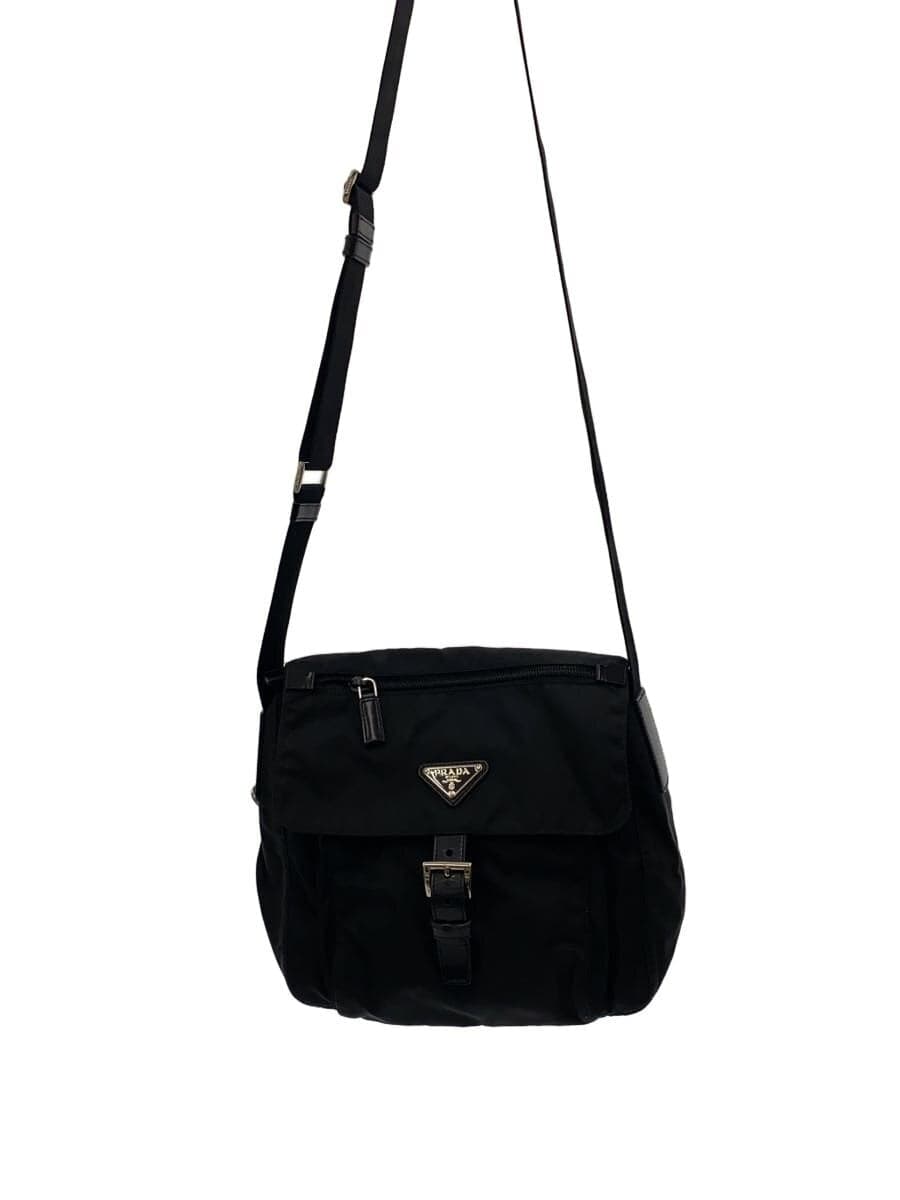PRADA Shoulder Bag Nylon BLK