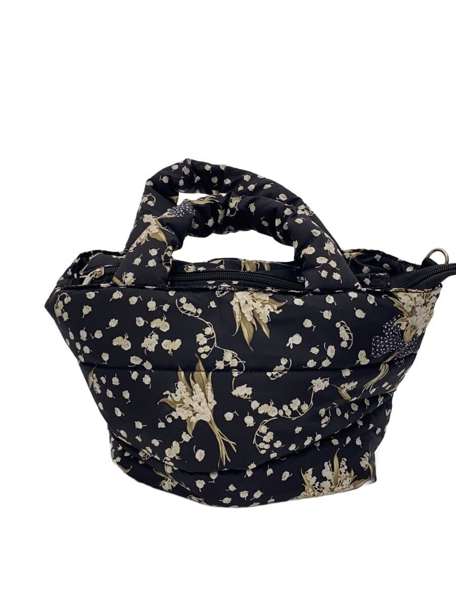 PINK HOUSE Tote Bag Polyester BLK Floral Pattern A2181PE122