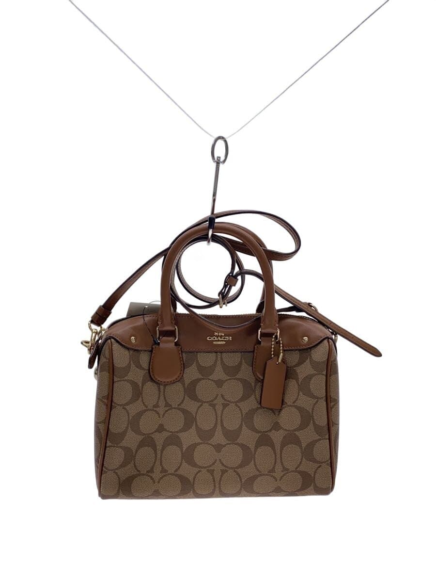 COACH Shoulder Bag BRW All Over Pattern f58312