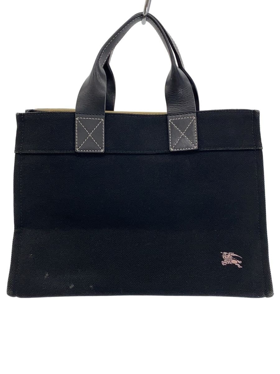 BURBERRY BLUE LABEL Tote Bag Canvas BLK