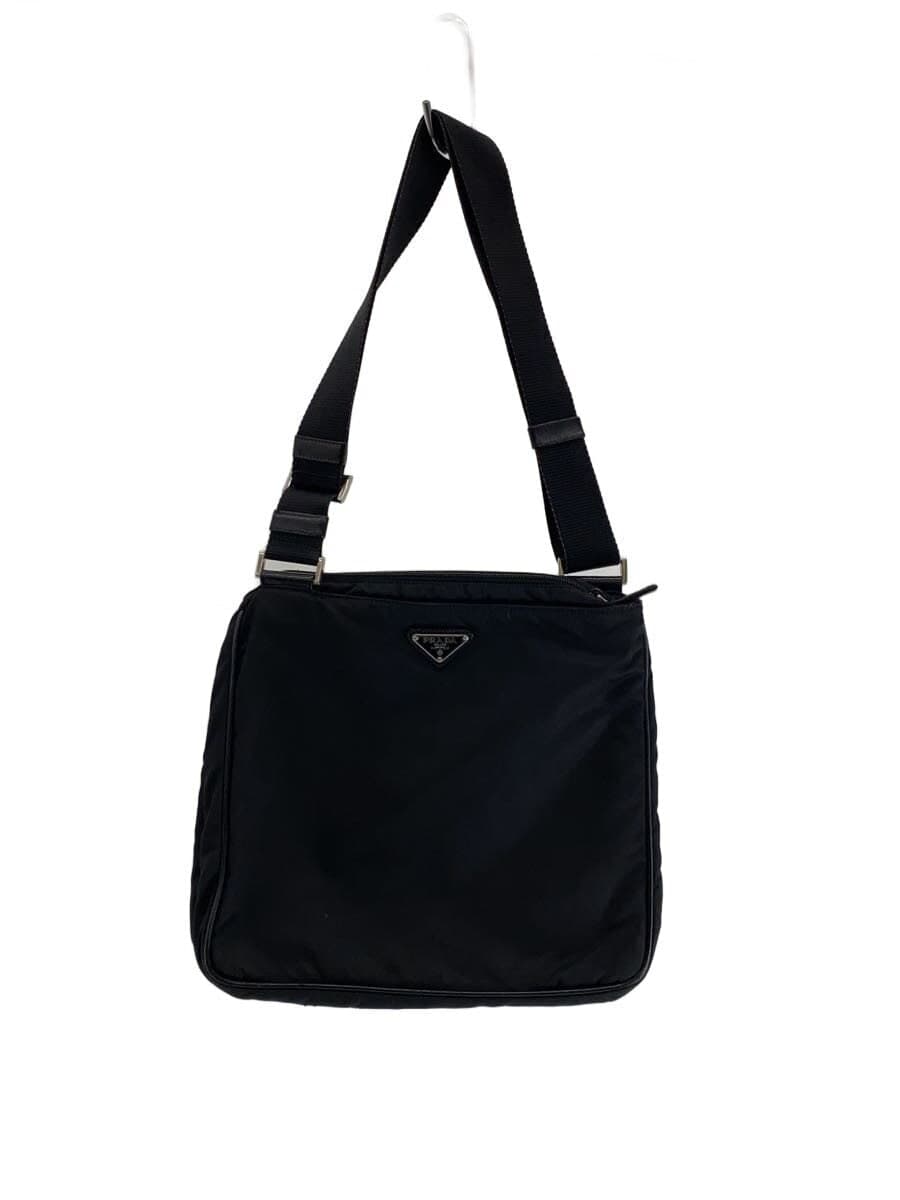 PRADANERO TESSUTO Shoulder Bag Nylon BLK Solid VA0251