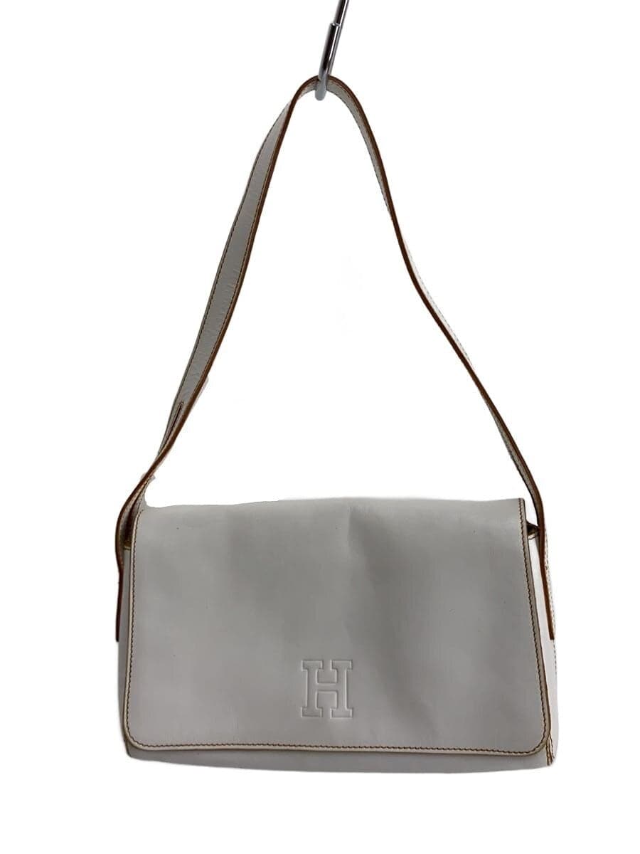 HIROFU Shoulder Bag Leather WHT