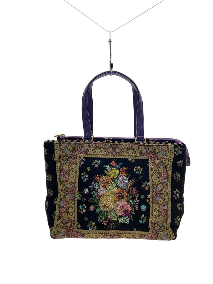 Think Bee!Tote Bag BLK All Over Pattern