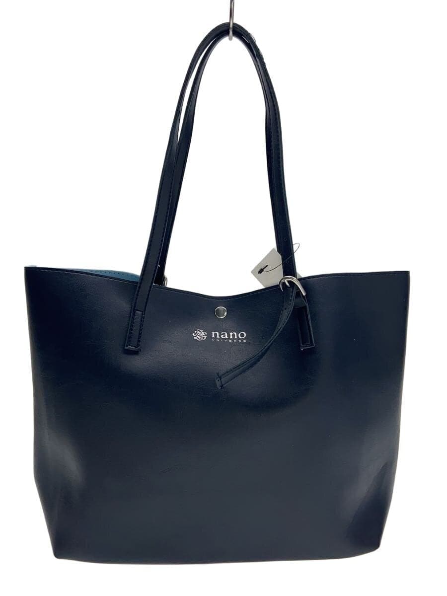 nano universe Bag Leather NVY Solid