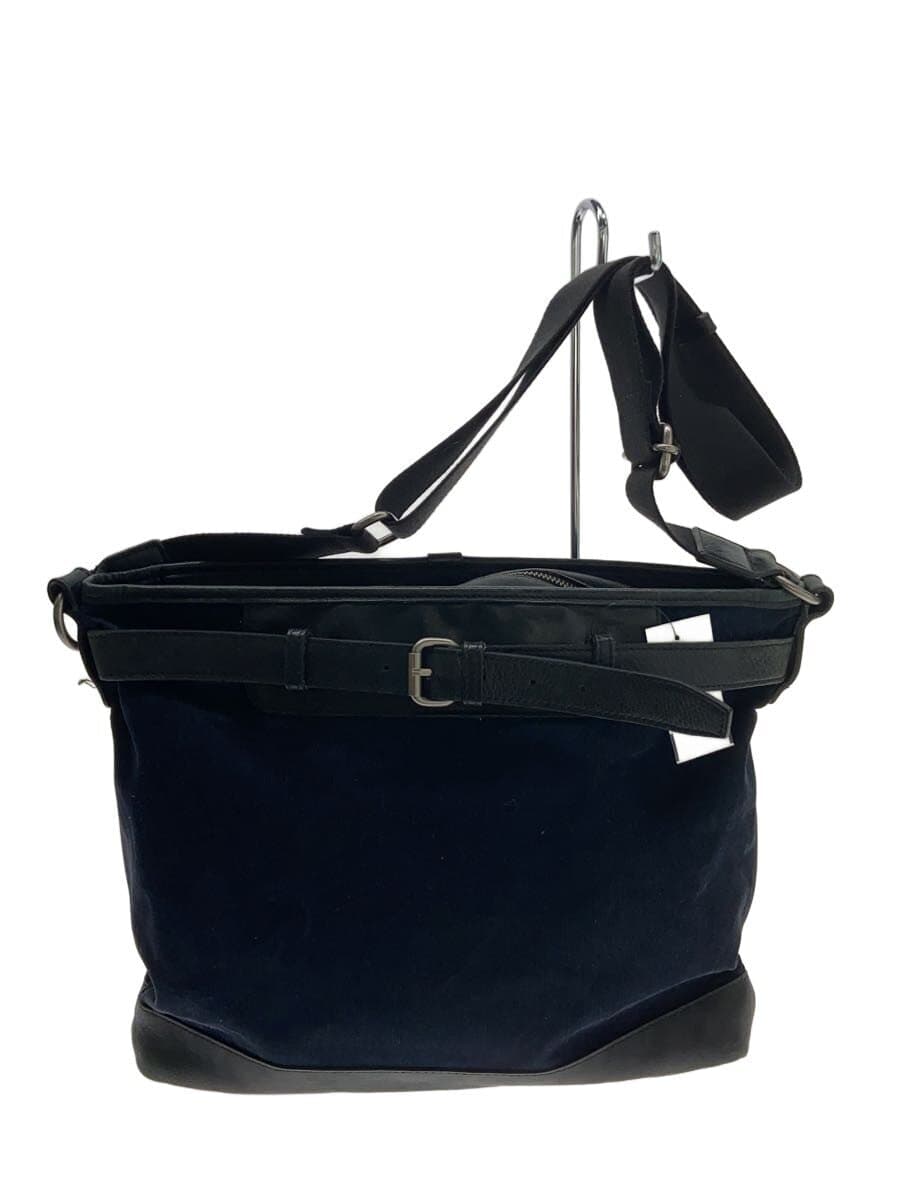 BURBERRY BLACK LABEL Shoulder Bag Corduroy NVY