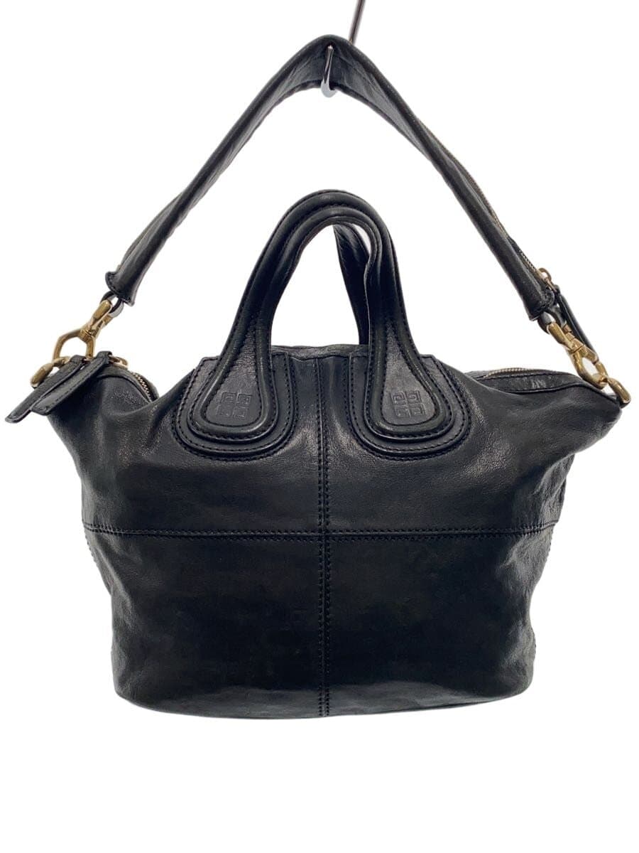GIVENCHY Nightingale Handbag Leather BLK