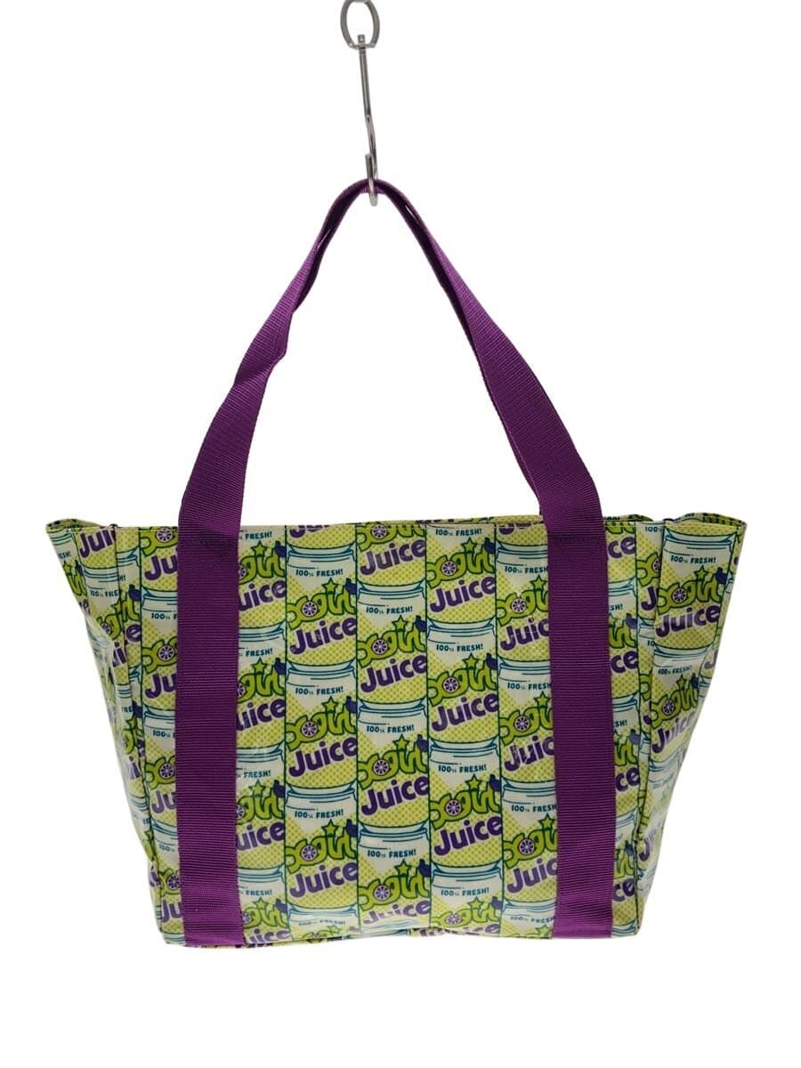 X-girl Tote Bag PVC GRN All Over Pattern