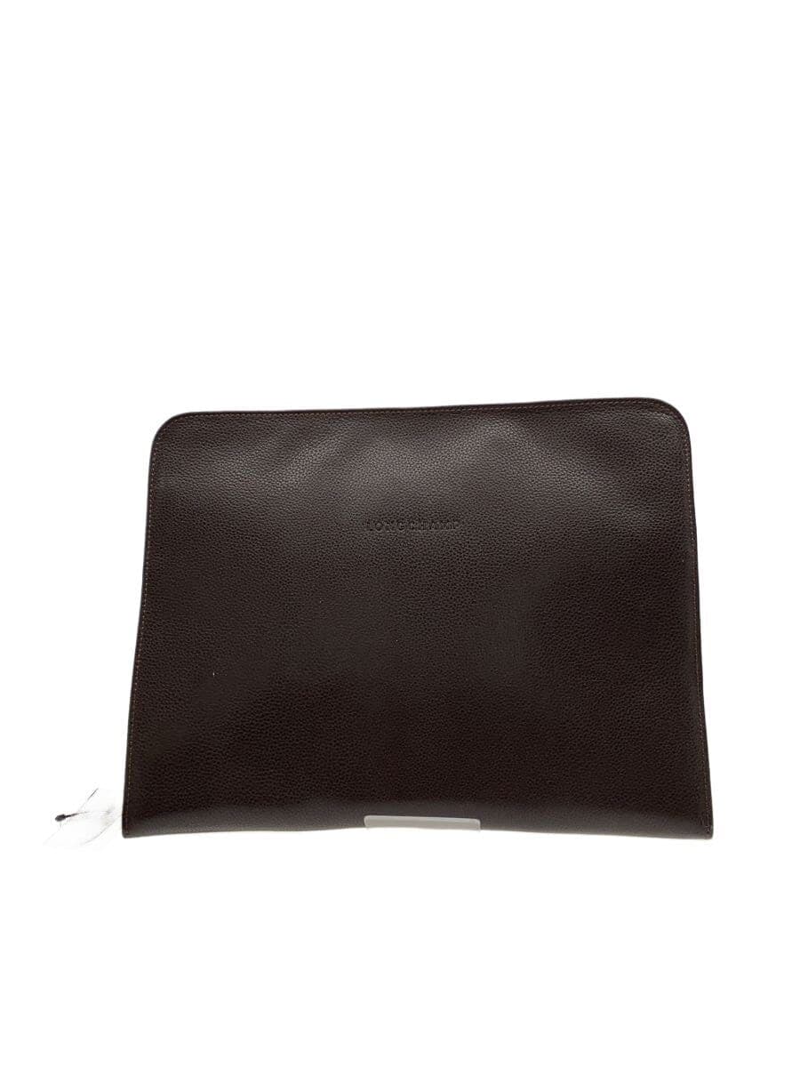 LONGCHAMP tote bag leather BRW solid color