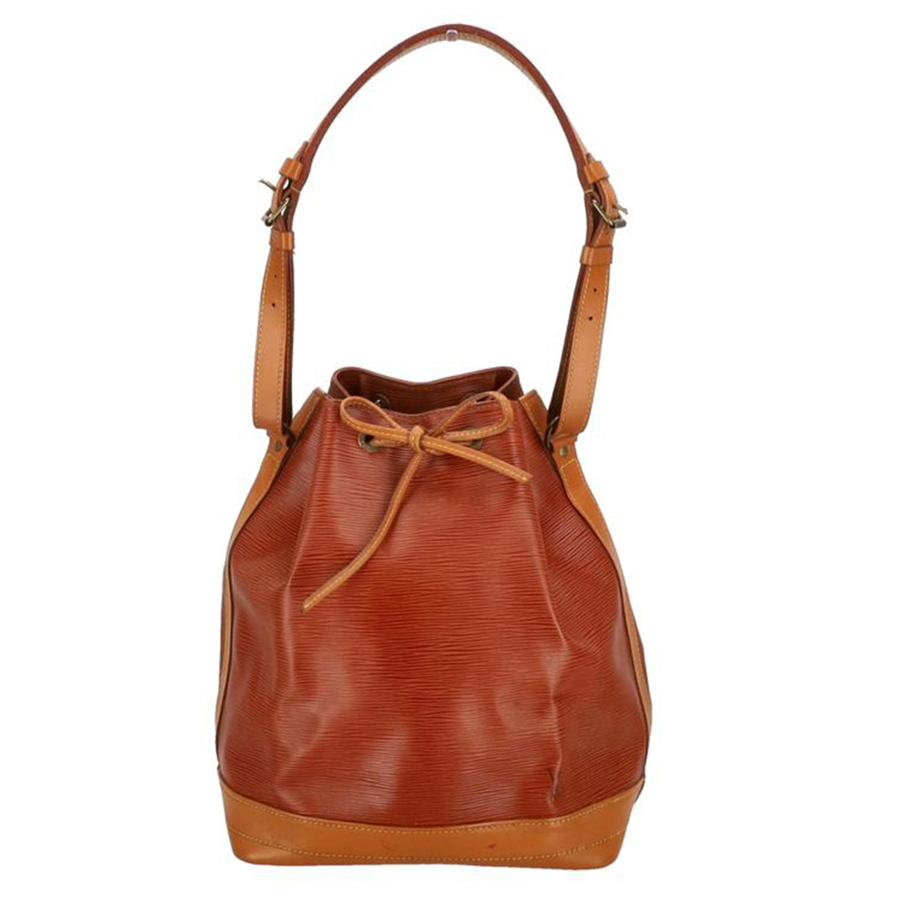 LOUIS VUITTON Louis Vuitton Noe Epi Bicolor Kenya Brown x Zipang Gold A21*** AB