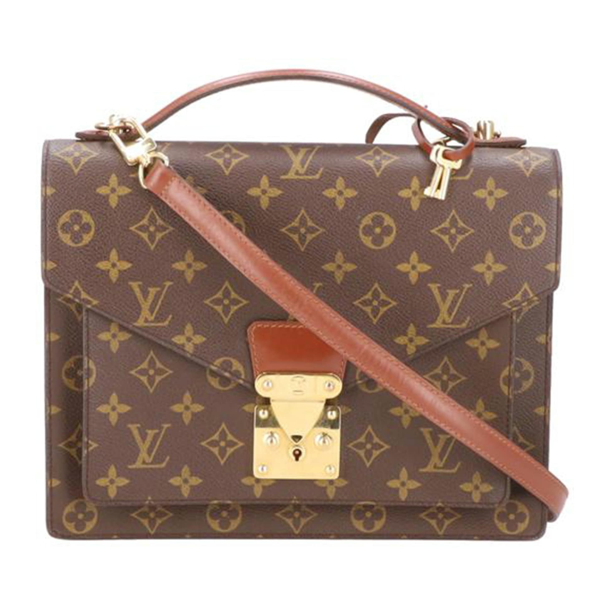 LOUIS VUITTON Monceau Monogram M51185 SR0*** AB Grade 22