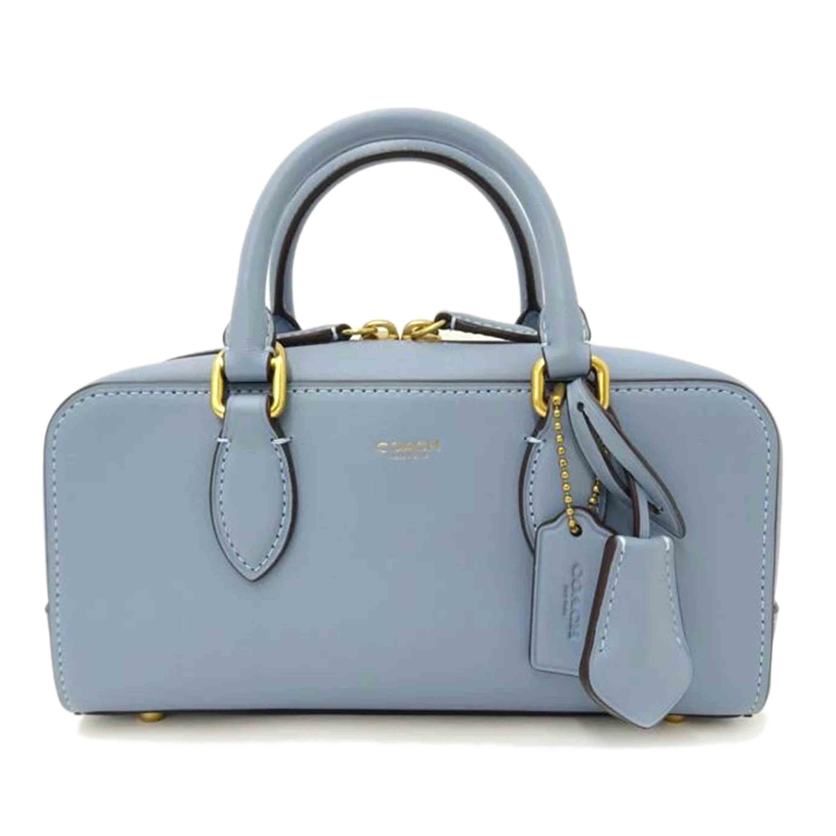 COACH Bowery Satchel 22 Light Blue CY917 M24** SA Grade 69