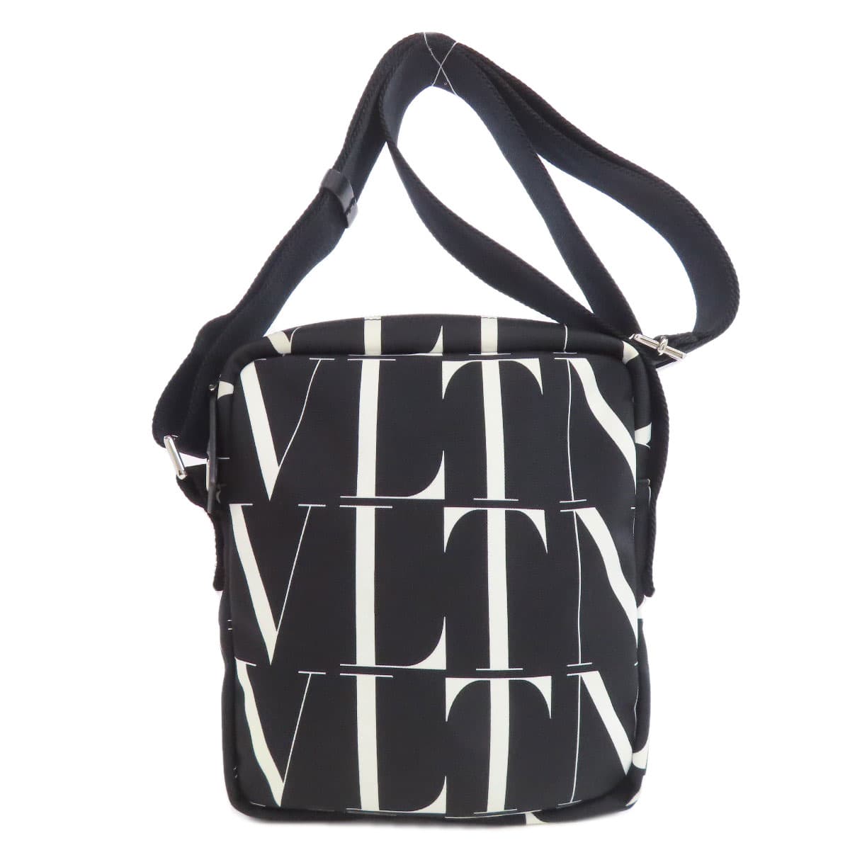 Valentino Logo Shoulder Bag Canvas Ladies 【Used】【VALENTINO】