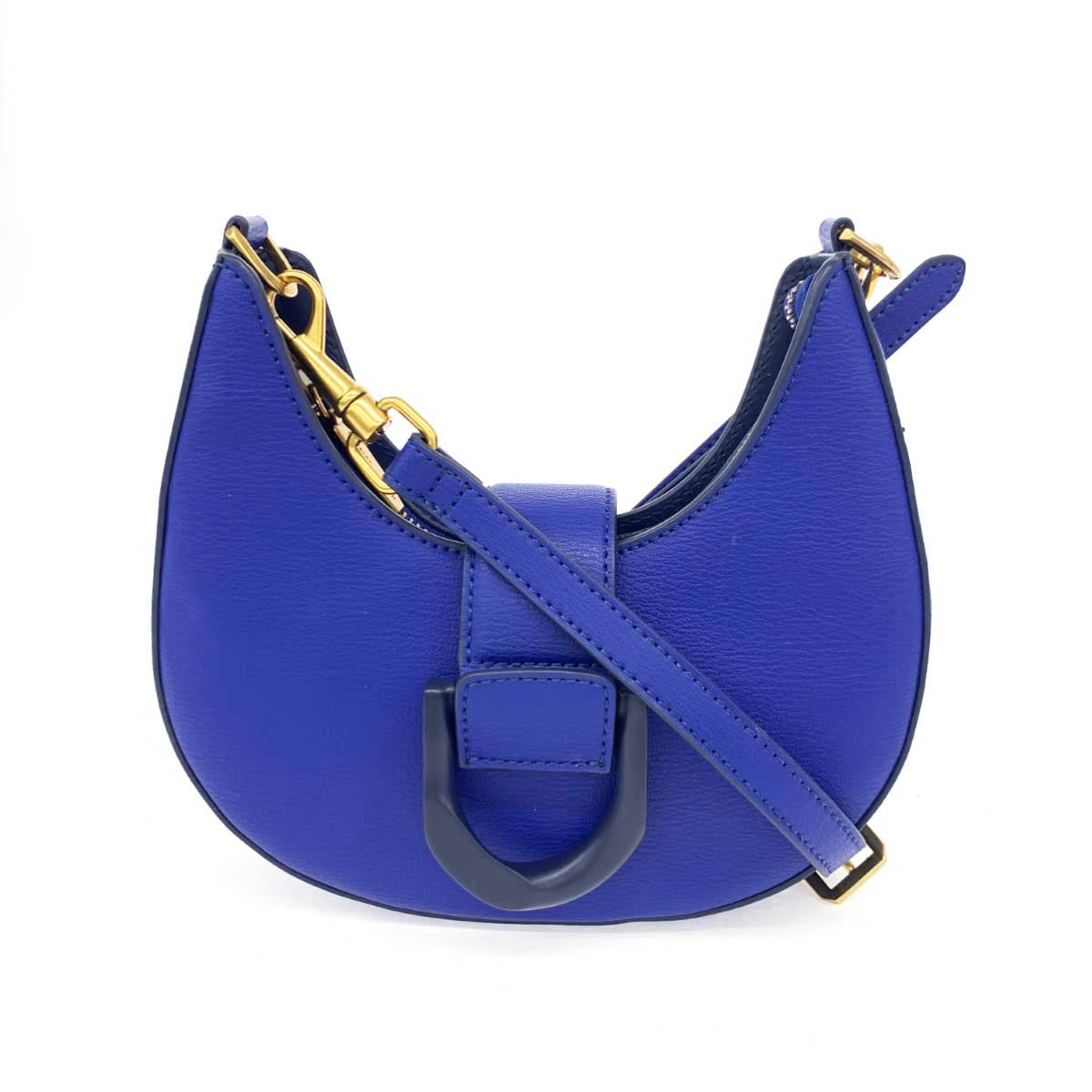 CHARLES&KEITH×ITZY Charles & Keith × ITZY Shoulder Bag Excellent Condition Navy Fake Leather Women's Crossbody Bag