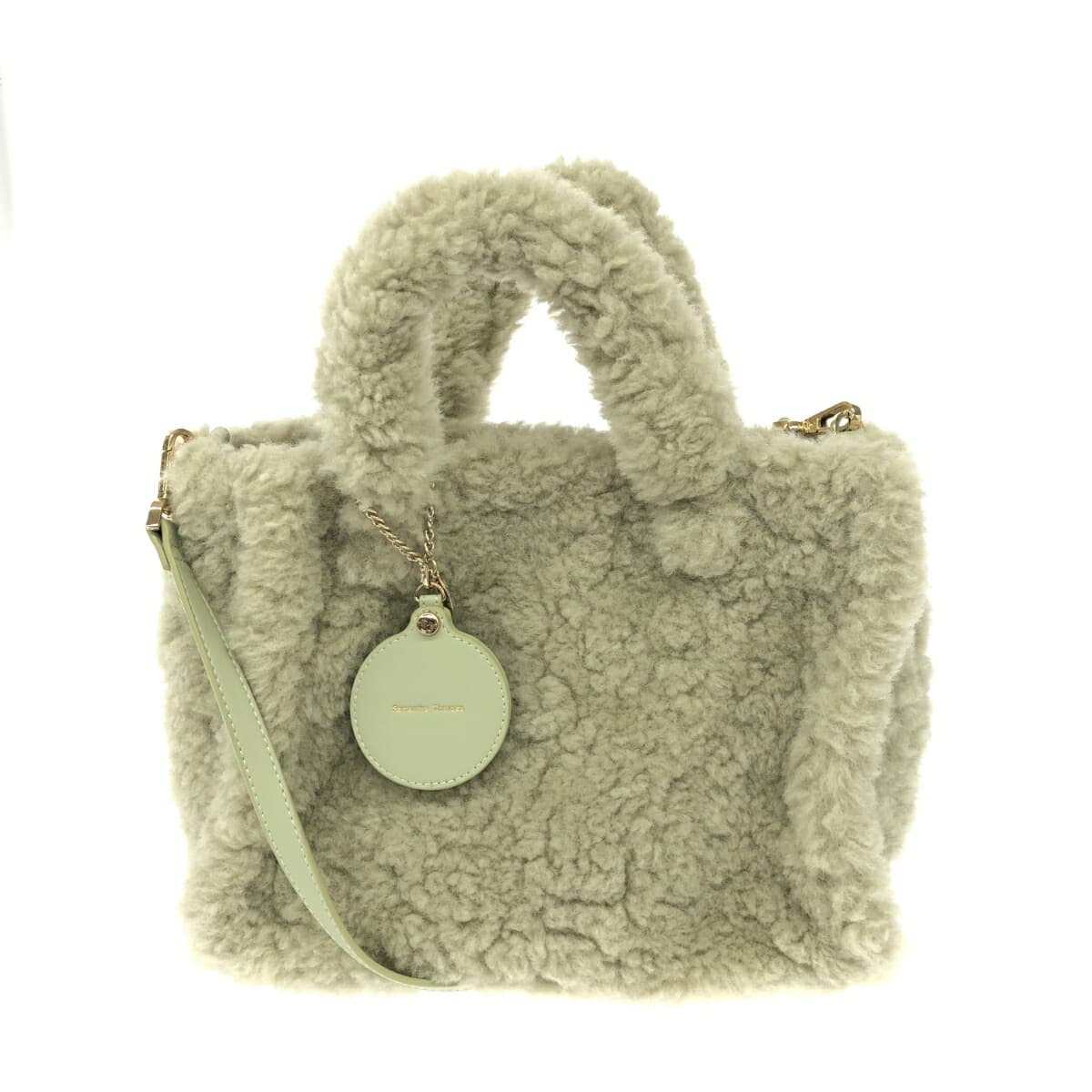 Samantha Thavasa 2WAY Handbag Good Condition Green Boa Women's Multifunctional Bag