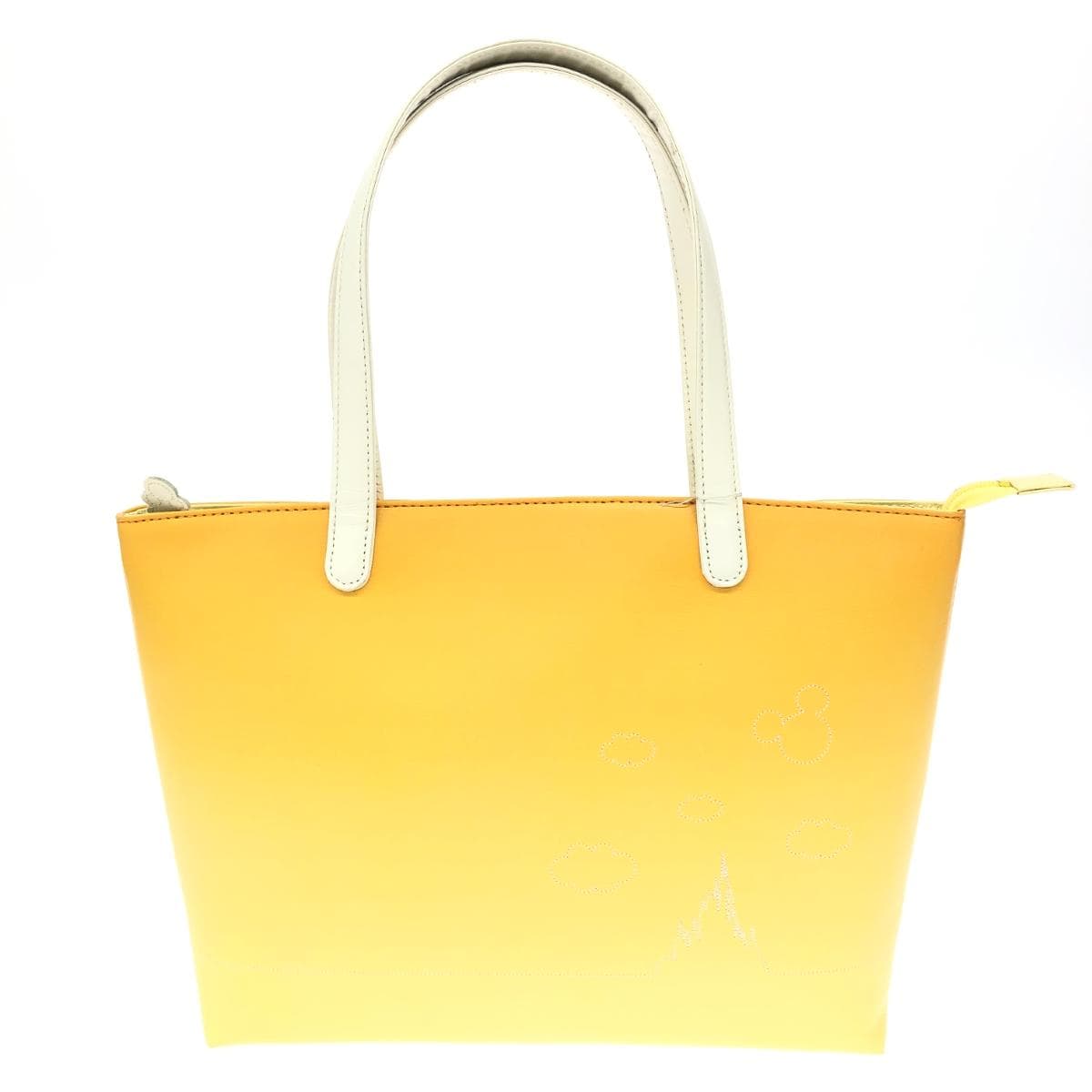 Kitamura Disney Tote Bag Yellow Leather Women's bag