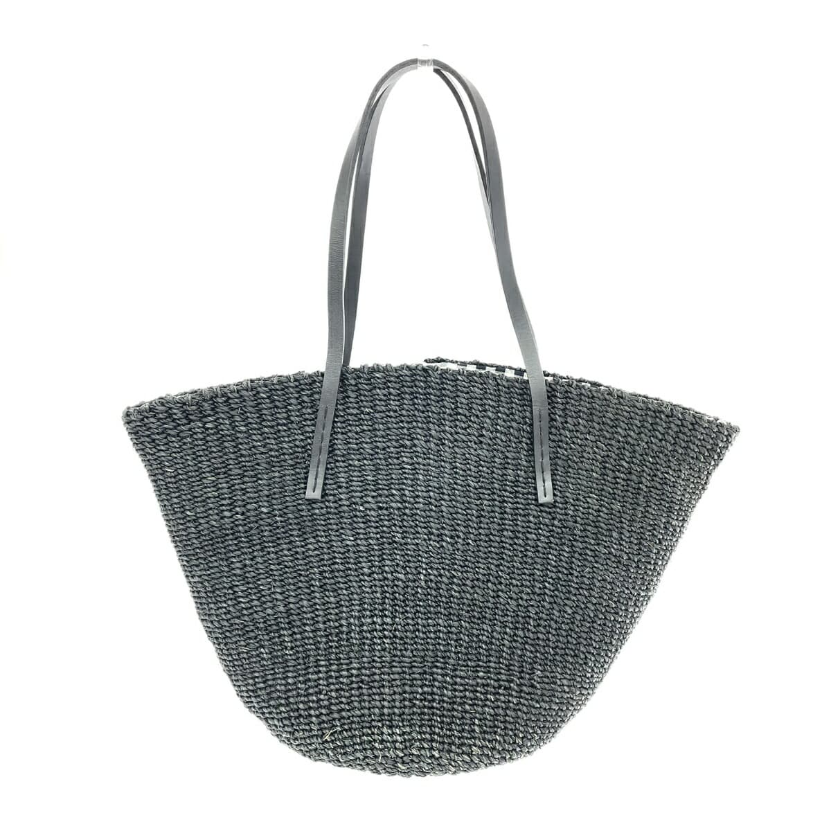 HAYNI Heini Tote Bag Good Condition Black Raffia Women's Bag