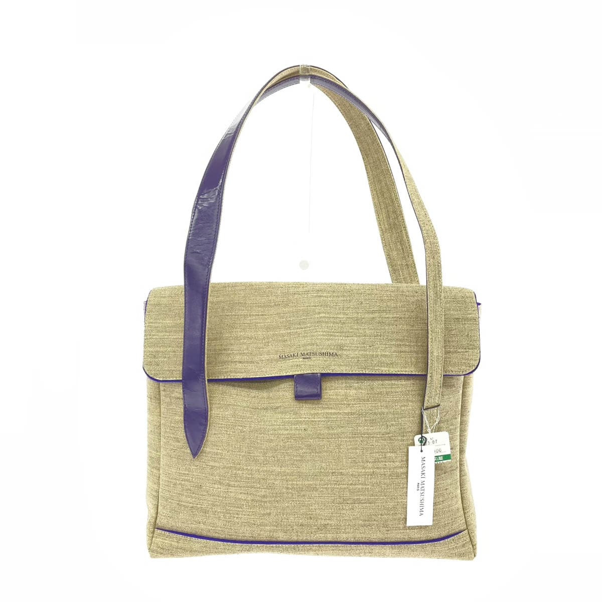 Masaki Matsushima deformable tote bag in excellent condition, beige canvas × felt, women's bag