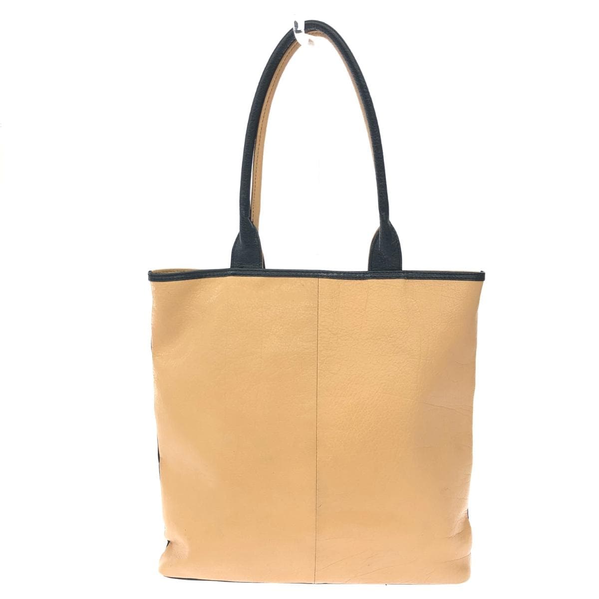 OSAM Tote Bag Black/Beige Leather Unisex bag