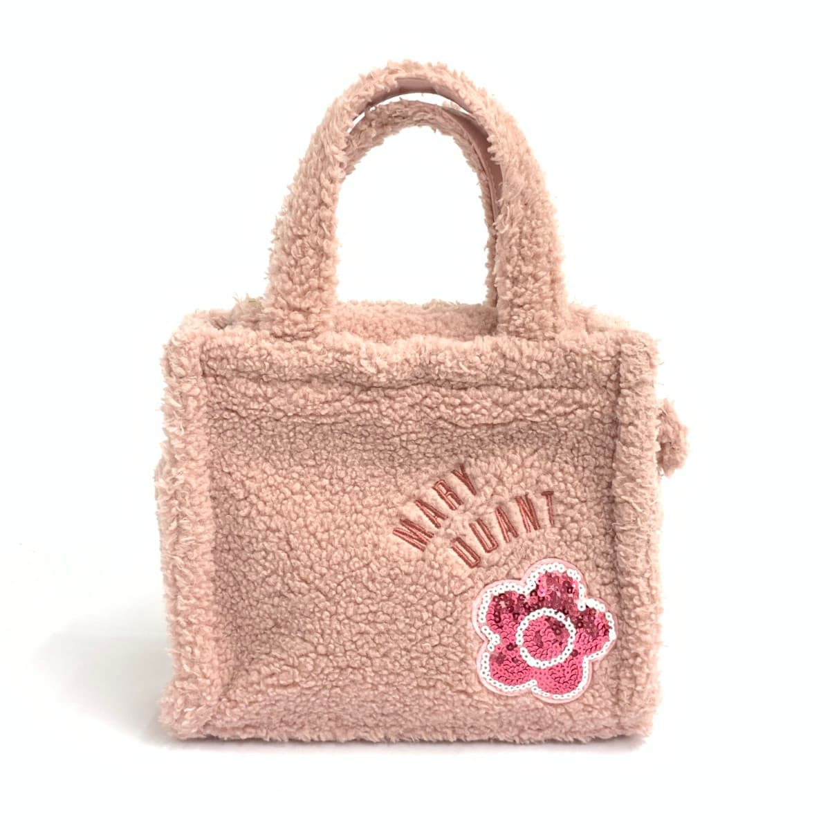 MARY QUANT handbag in good condition, pink, boa, ladies' bag