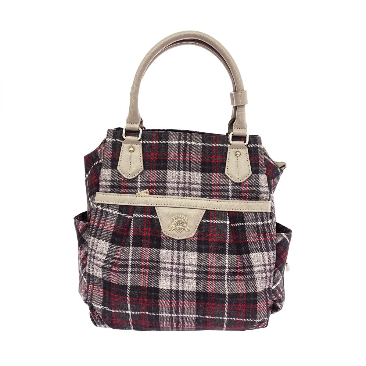 Kinloch Anderson 2WAY Backpack in Excellent Condition, Check/Nylon, Gray, Women's