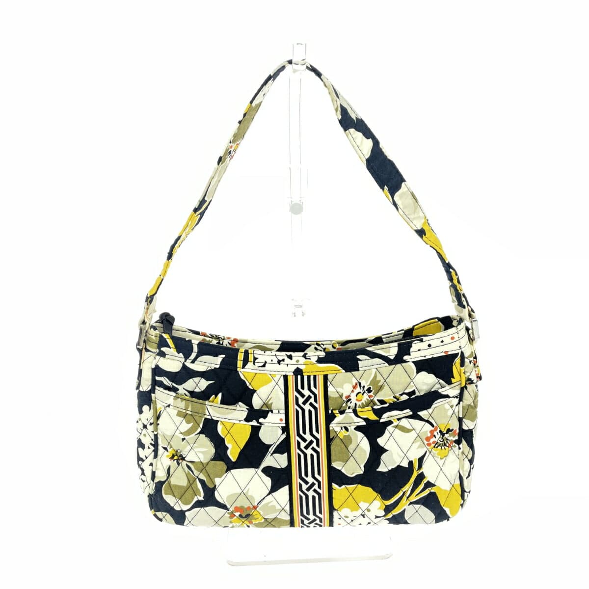 Vera Bradley One Shoulder Bag Quilted Black/Yellow for Women