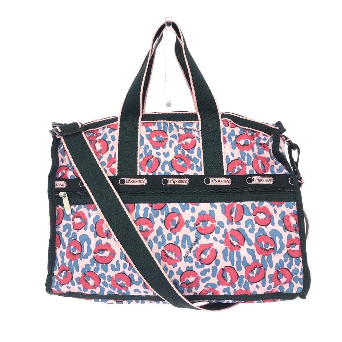 LeSportsac 2WAY Bag Lip Pattern Nylon Pink Ladies