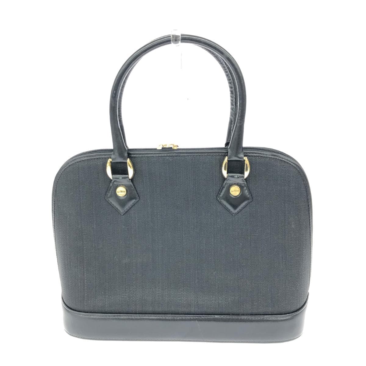 LA BORSA 2WAY Handbag Horsehair Black Women's