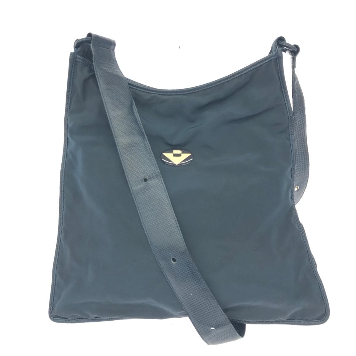 BOTTEGA VENETA Shoulder Bag Logo Plate/Vintage/Nylon Navy Unisex