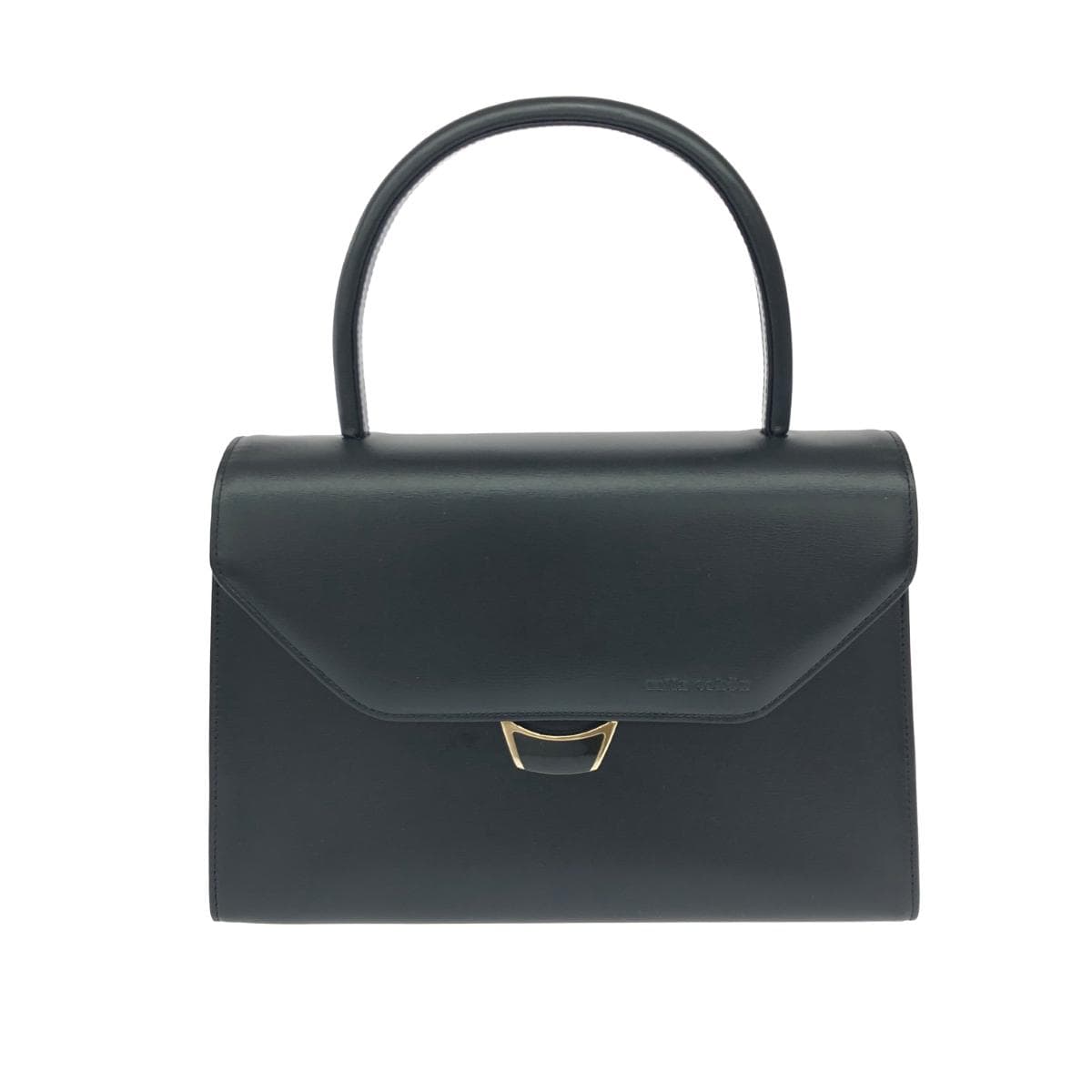 MILA SCHON 2WAY Handbag in excellent condition, formal top handle leather, black, for ladies