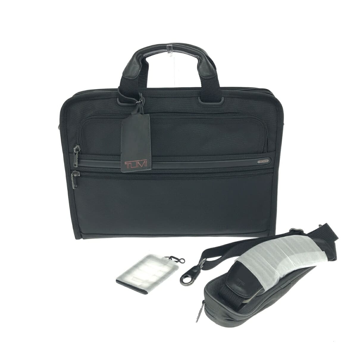 TUMI 2WAY business bag in excellent condition, Alpha/Slim Large Screen/Nylon Canvas 26111D4, Black, Men's