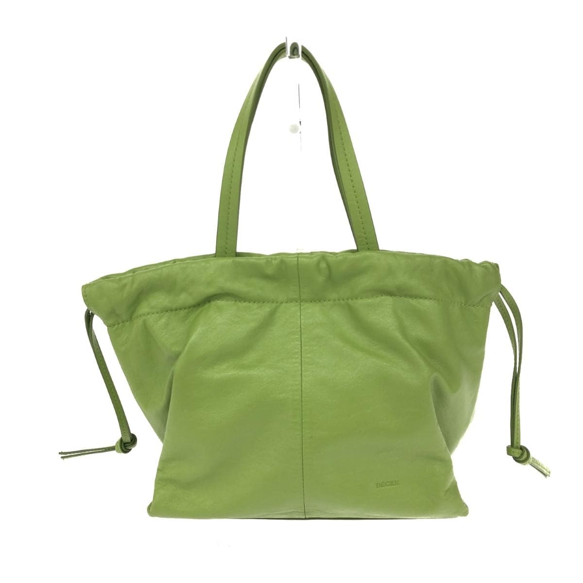 DECKE 2WAY Bag Good Condition Leather Green Women's