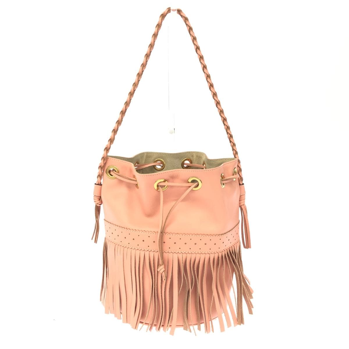 J&M DAVIDSON Carnival Fringe Leather Pink Ladies