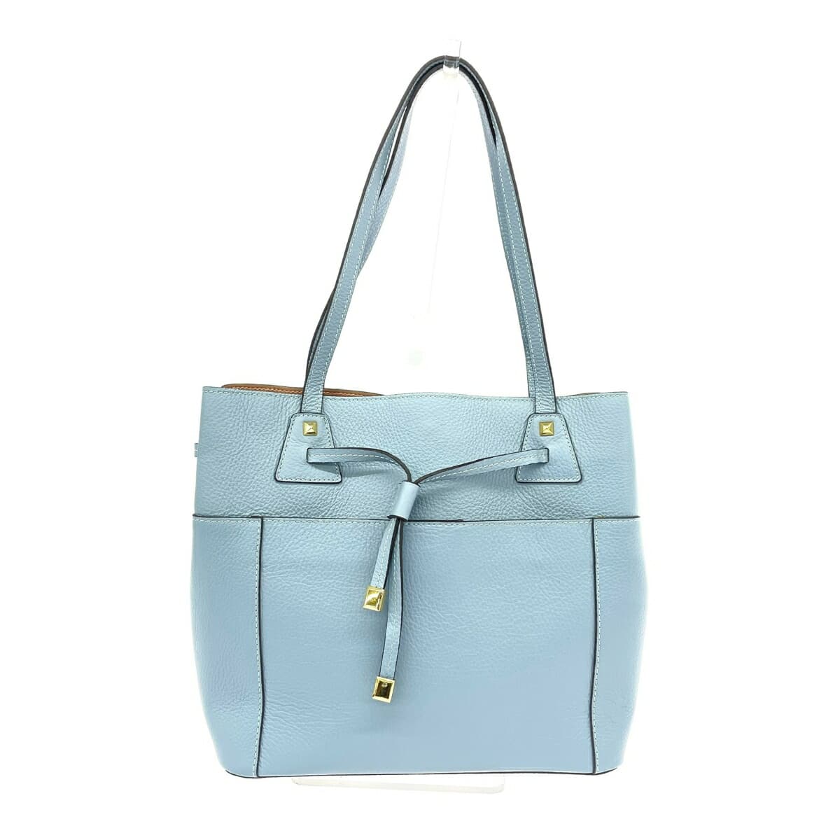 BARCOS Balcos Tote Bag Good Condition Leather Blue Women's