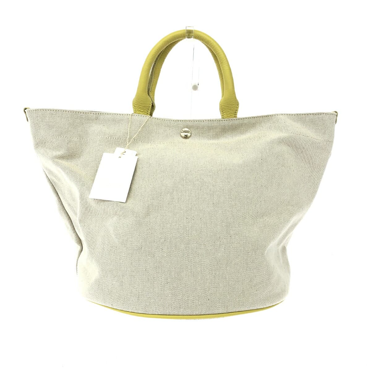 TOPKAPI handbag, like new, handle made of cowhide, yellow/beige, ladies'