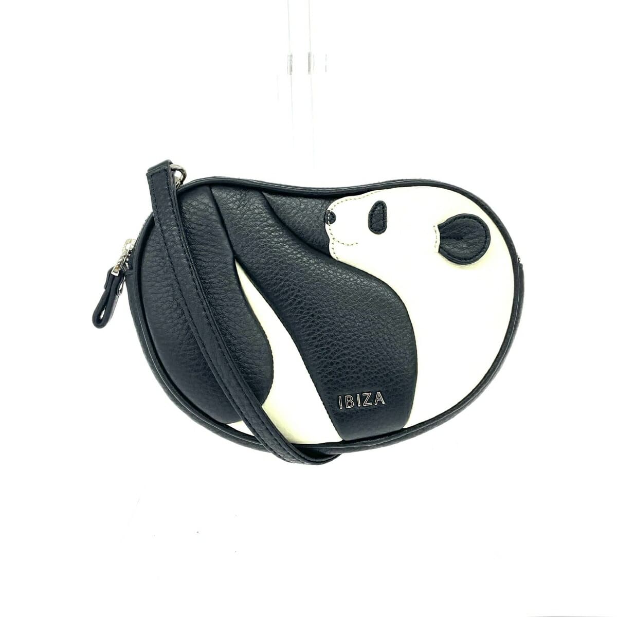 IBIZA Ibiza Pochette Animada Excellent condition Panda Leather Black/White Unisex
