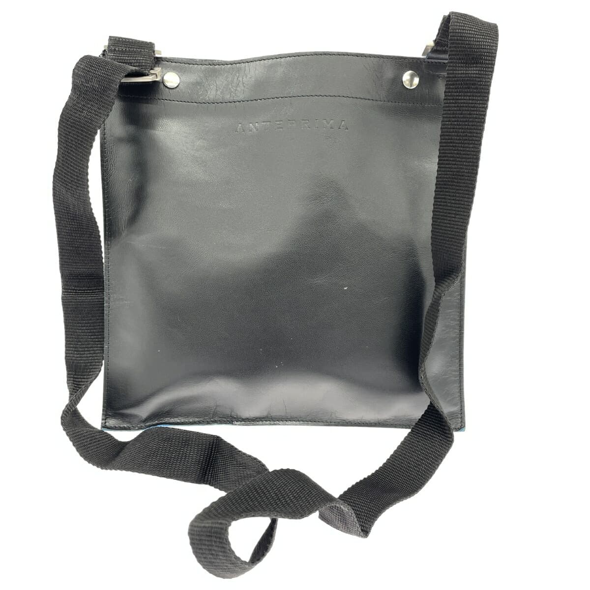 ANTEPRIMA Shoulder Bag Logo Embossed / Leather Black Unisex