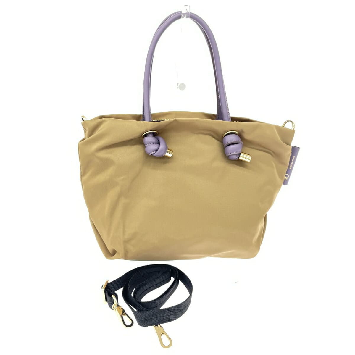 VIOLAd'ORO Viola d'Oro / 2WAY Tote Bag / Bianca Excellent Condition Nylon Beige Women's