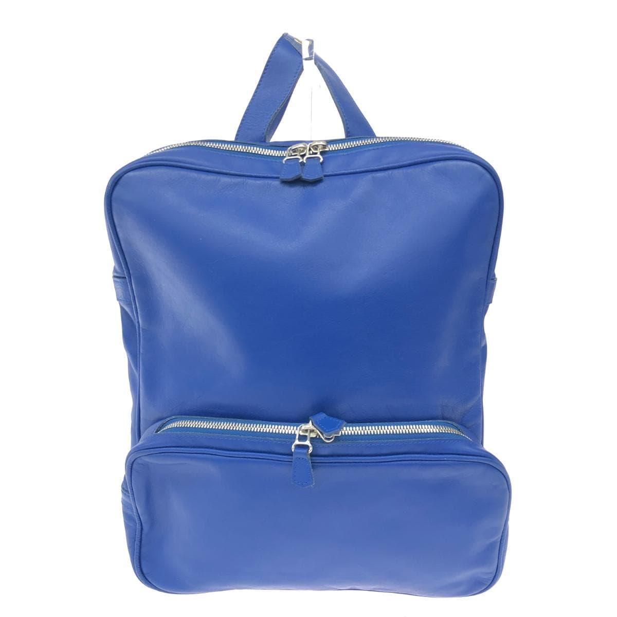 JACQUES LE CORRE Body Bag Leather Blue Men's