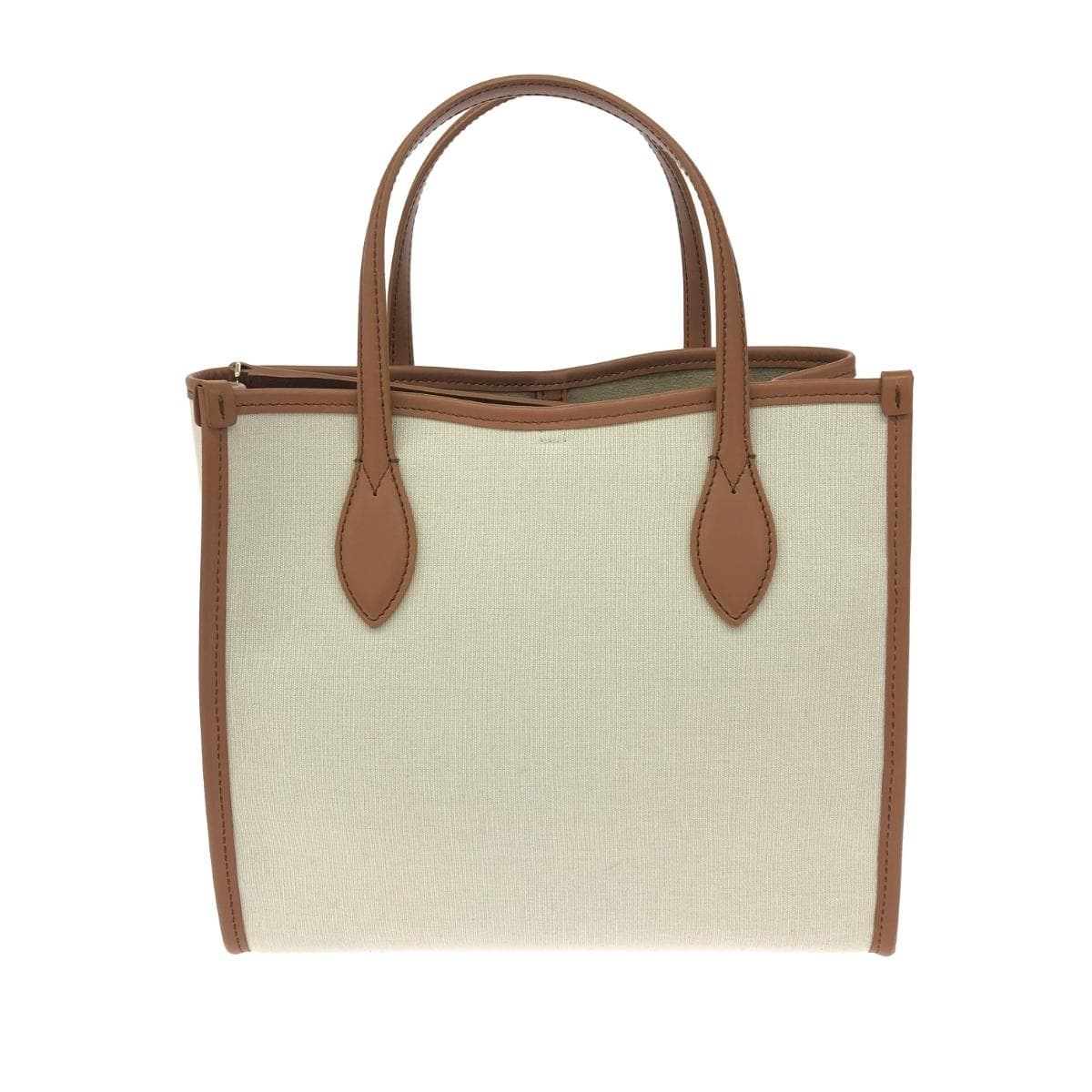 FURLA 2WAY Bag in Excellent Condition TONI BRANDY/MAGO NAGASAKA/Canvas Brown/Beige for Women