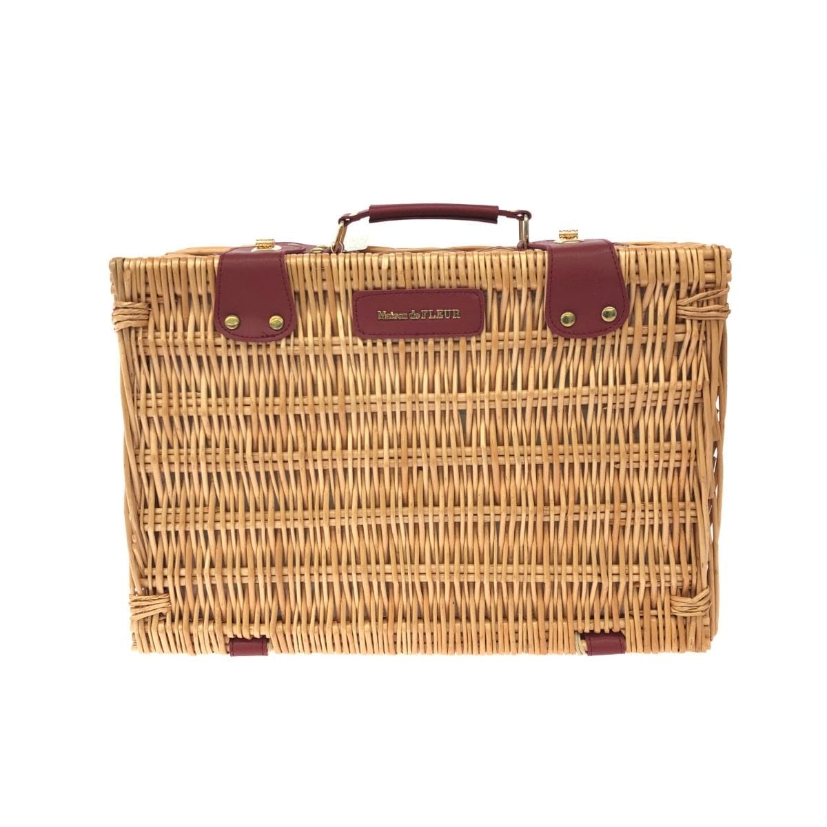 Maison de FLEUR Square Basket Unused Item Beige Ladies