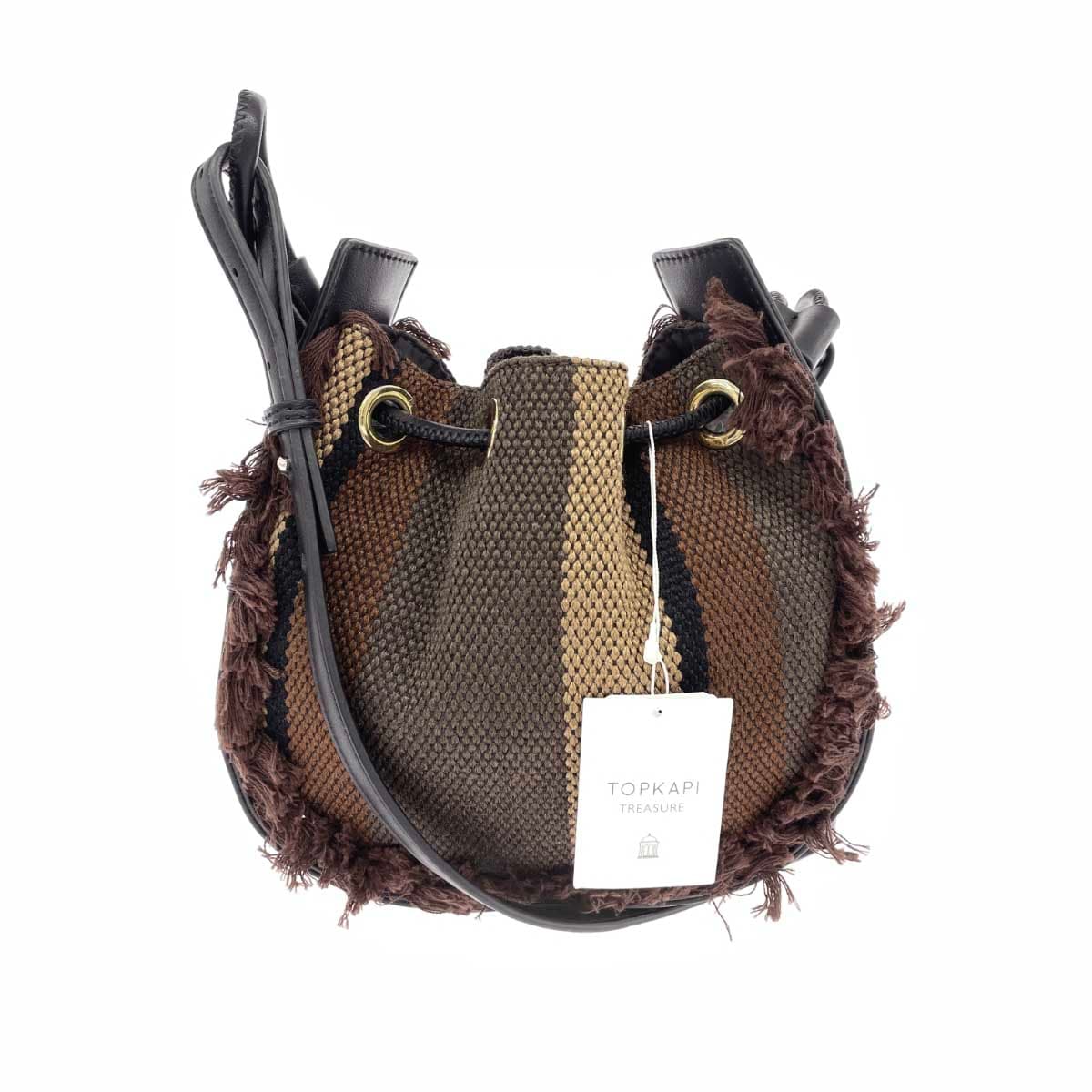 TREASURE TOPKAPI Treasure Topkapi Shoulder Bag / Drawstring Bag, Unused Item, Brown, Women's