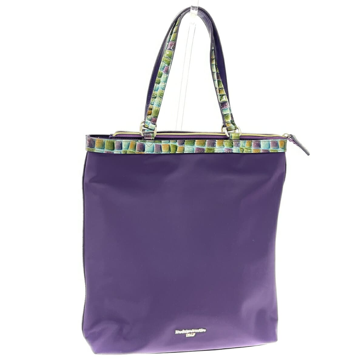 modaprincipe Tote Bag in Excellent Condition Nylon × Enamel Purple for Women