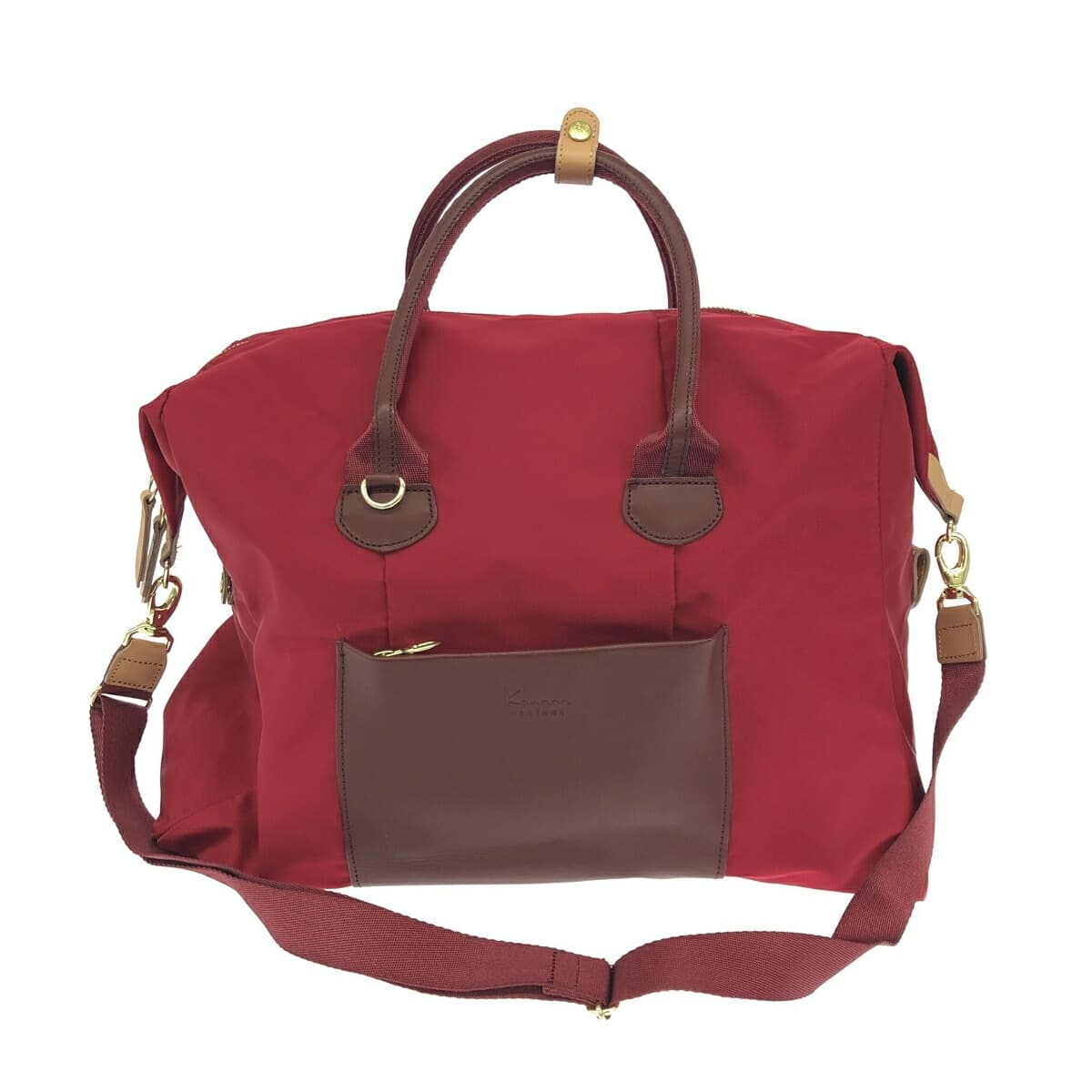 Kanana Project Boston Bag Good Condition Nylon Red Women's