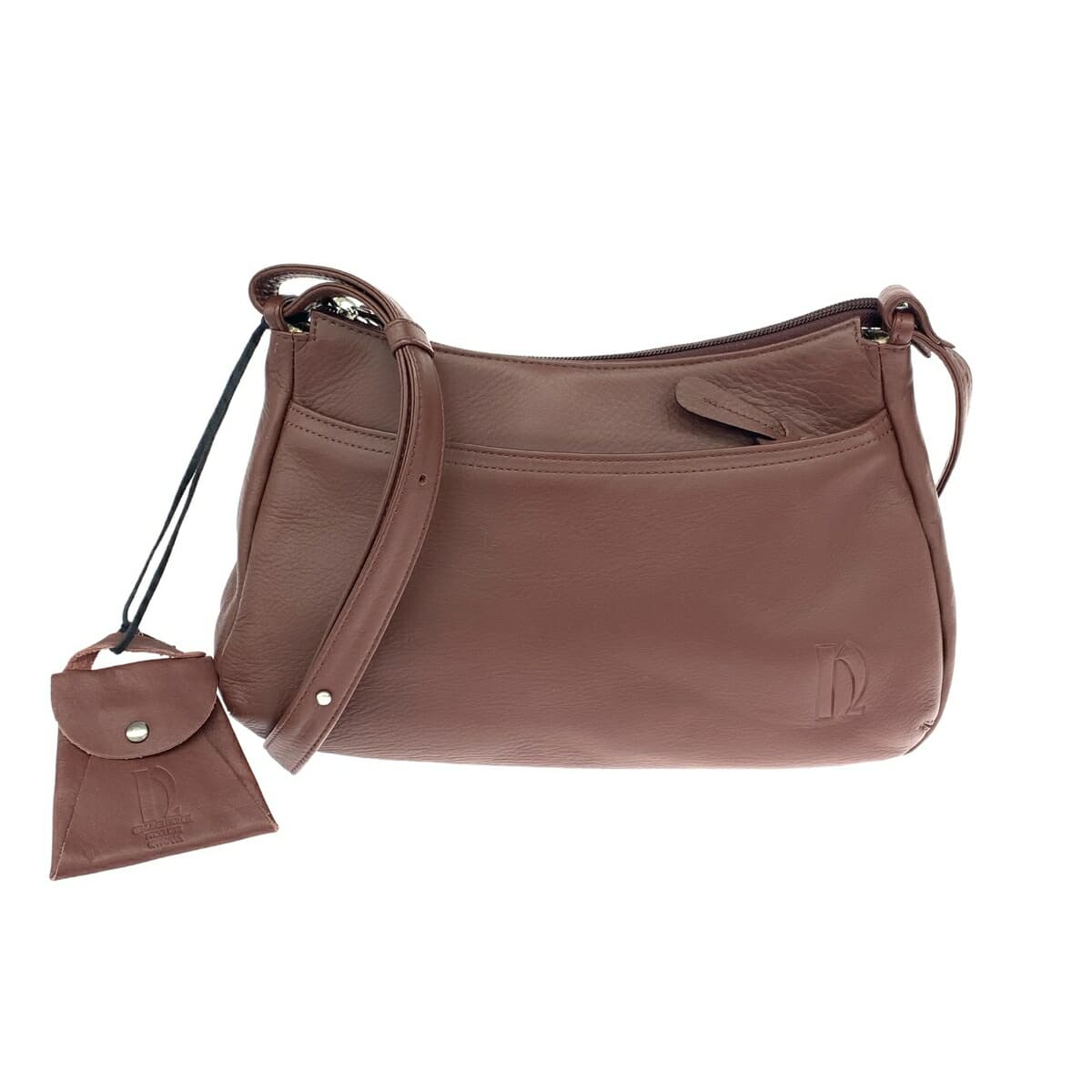 Nakazawa Bag Shoulder Bag Good Condition Leather Brown Women's