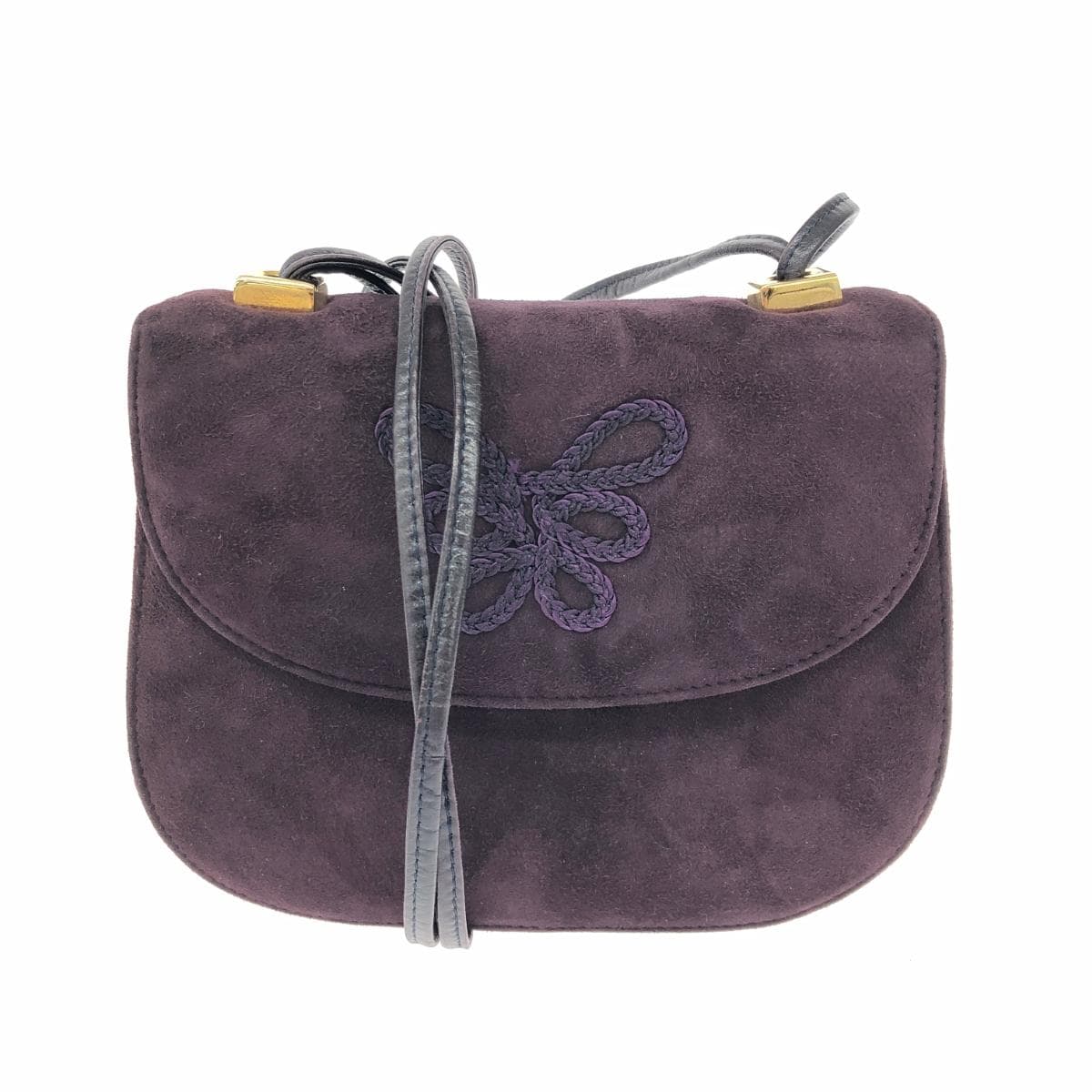 Bruno Magli shoulder bag, suede, bordeaux, ladies