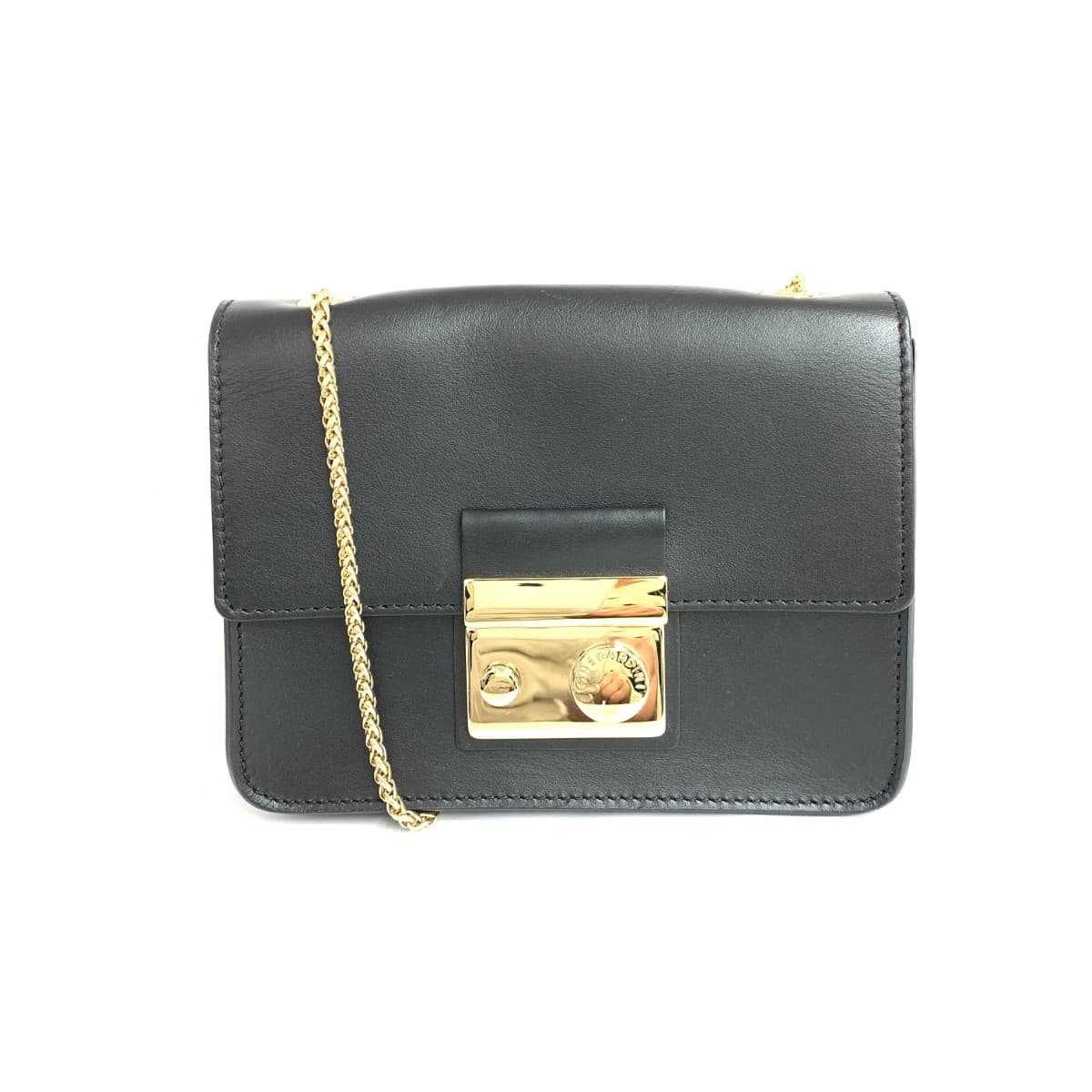 GHERARDINI Mini Shoulder Bag Leather Black Women's
