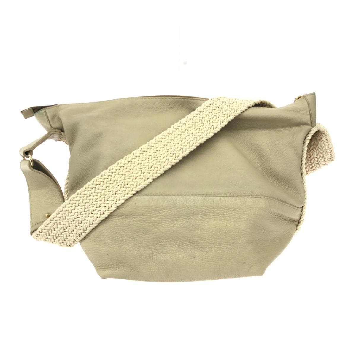 GHERARDINI Shoulder Bag Leather Beige Women's